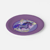 Assiettes En Carton Unicorne mignonne (Angle)