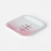 Assiettes En Carton Unicorne rose blanc (Angulaire)