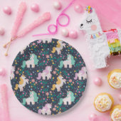 Assiettes En Carton Unicornes (Fête)