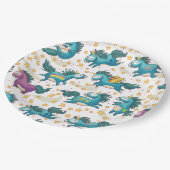 Assiettes En Carton Unicornes (Angle)