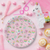 Assiettes En Carton Unicornes (Fête)