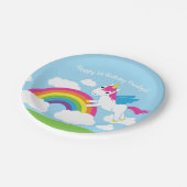 Assiettes En Carton Unicorns & Rainbows Mignonne 1er Anniversaire Thèm (Angle)