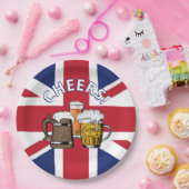 Assiettes En Carton UNION JACK Great British Beer (Fête)