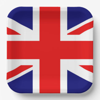 ASSIETTES EN CARTON UNION JACK - LE DRAPEAU BRITANNIQUE