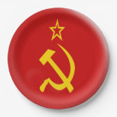 Assiettes En Carton Union Soviétique - drapeau de l'URSS (Devant)