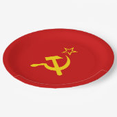 Assiettes En Carton Union soviétique (URSS) (marteau communiste et fau (Angle)