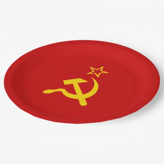 Assiettes En Carton Union soviétique (URSS) (marteau communiste et fau (Angle)