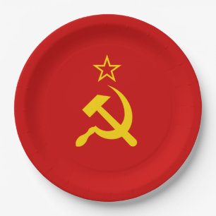 Assiettes En Carton Union soviétique (URSS) (marteau communiste et fau