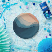 Assiettes En Carton Unique 18ème anniversaire Ocean Thème Bleu Plaque (Fête)