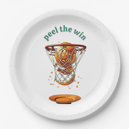 Assiettes En Carton Unique basketball lover gifts peel the win (Devant)
