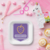 Assiettes En Carton Unique Cherimoya Fruit Graphique Personnalisable (Fête)