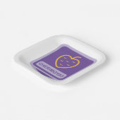 Assiettes En Carton Unique Cherimoya Fruit Graphique Personnalisable (Angulaire)