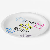 Assiettes En Carton Unique Designs Iam Very Busy (Angle)