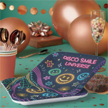 Univers Sourire Disco – Art de célébration néon fu
