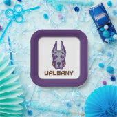 Assiettes En Carton Université d'Albany Great Danes (Fête)