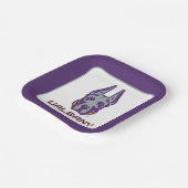 Assiettes En Carton Université d'Albany Great Danes (Angulaire)