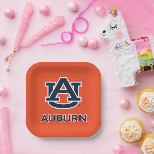 Assiettes En Carton Université d'Auburn | AU Auburn (Fête)