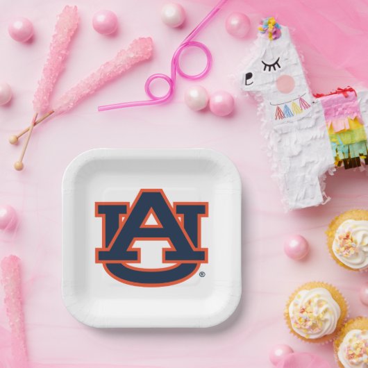 Assiettes En Carton Université d'Auburn | Auburn UA Logo (Fête)