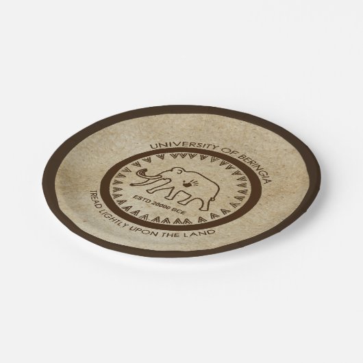 Assiettes En Carton Université de Beringia Mammoth Seal (Angle)