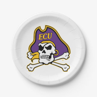 Assiettes En Carton Université de Caroline de l'Est | Pirates écus