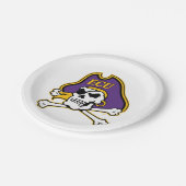 Assiettes En Carton Université de Caroline de l'Est | Pirates écus (Angle)