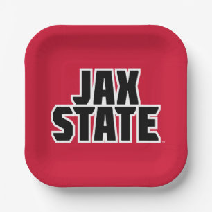 Assiettes En Carton Université d'État de Jacksonville JAX STATE Texte