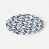 Assiettes En Carton Université du Mississippi | Wordmark Rebels (Angle)