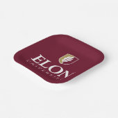 Assiettes En Carton Université Elon (Angulaire)