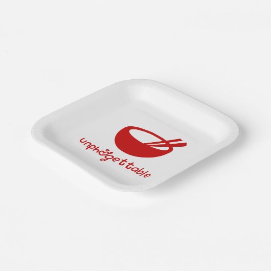 Assiettes En Carton Unphở gettable (Angulaire)