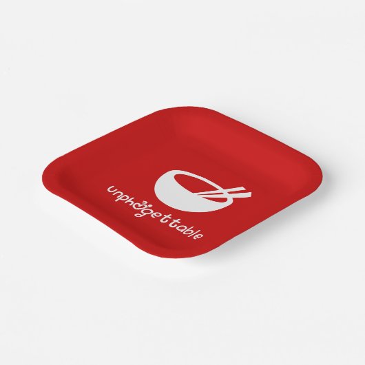 Assiettes En Carton Unphở gettable Bandana (Angulaire)