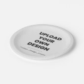 Assiettes En Carton Upload Your Own Design Here | Custom Template (Angle)