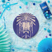 Assiettes En Carton Uranus Ciel Dieu Mythologie grecque Bleu (Fête)