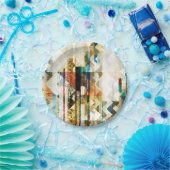 Assiettes En Carton Urbain Chevron II (Fête)