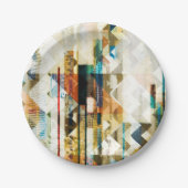 Assiettes En Carton Urbain Chevron II (Devant)