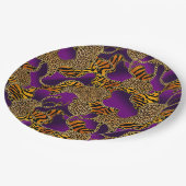 Assiettes En Carton Urban Jungle Animal Print (Angle)