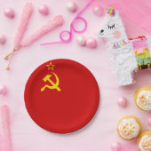 Assiettes En Carton URSS Union soviétique Faucille et marteau communis (Fête)