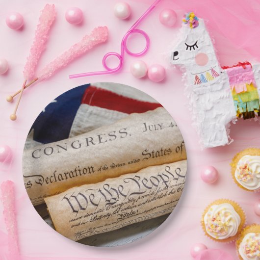 Assiettes En Carton US Founding Documents (Fête)