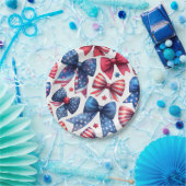 Assiettes En Carton USA Field Day Bows (Fête)