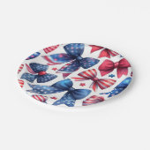 Assiettes En Carton USA Field Day Bows (Angle)