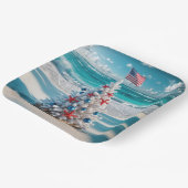 Assiettes En Carton USA Flag Christmas Tree (Angulaire)