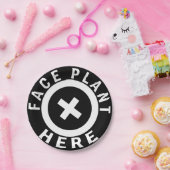 Assiettes En Carton Usine de visage ici (Fête)