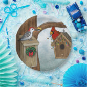 Assiettes En Carton Vacances de Chambre d'oiseau (Fête)