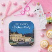 Assiettes En Carton Vacances de Noël de la Lampe Nationale (Fête)