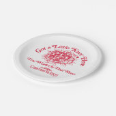 Assiettes En Carton Vacances de Noël | Donnez un petit noeud ici (Angle)