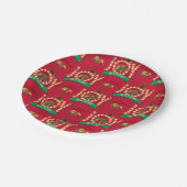 Assiettes En Carton Vacances de Noël | Joie au Motif des écureuils (Angle)