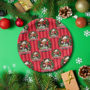 Assiettes En Carton Vacances de Noël Merry Clarkmas Motif