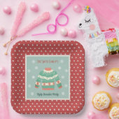 Assiettes En Carton Vacances de Noël moche Retro (Fête)