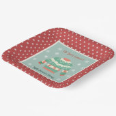 Assiettes En Carton Vacances de Noël moche Retro (Angulaire)