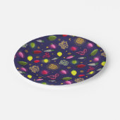 Assiettes En Carton Vacances de Noël | Motif de vacances (Angle)