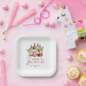 Assiettes En Carton Vacances de Noël pour manger et être heureux (Fête)